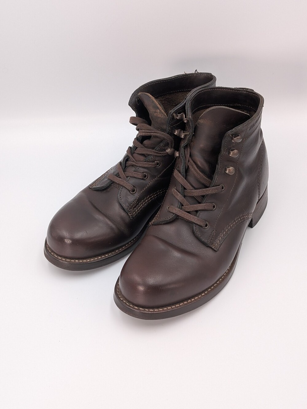 Wolverine 1000 Mile Service Boots Dark Brown/Purple Hue 6.5 US